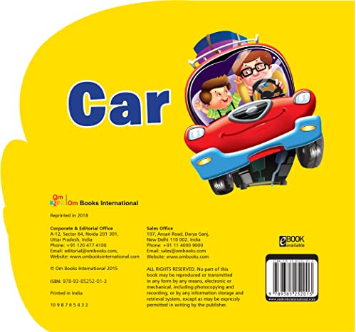 Board Book : Car ( Transport ) - Cutout Board Books 1