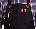 Waxed Canvas Heavy Duty Work Apron with Pockets (Black), Adjustable S to XXL with Cross-Back Straps and Quick Release Buckle for Men & Women - Cargo X