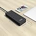 Power Strip Flat Plug - NTONPOWER USB Charger 5ft Long Power Cord with Overload Protection 6 Outlets 3 USB Ports Non Surge Protection for Cruise and Home Wall Mounted - Black
