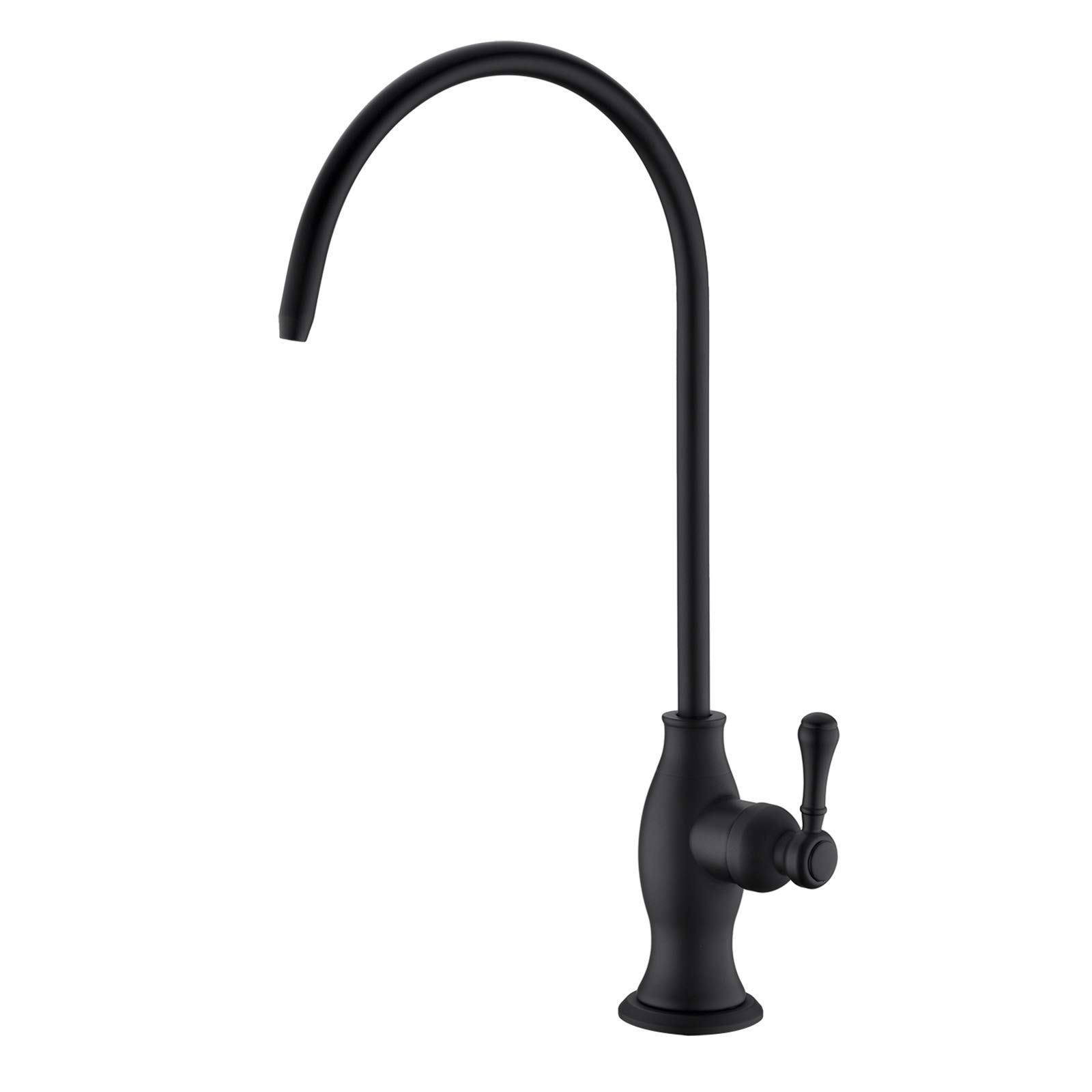 Delle Rosa Drinking Water Purifier Faucet, Commercial Filtration for Under Sink System, Modern Brass Matte Black Kitchen Bar Sink
