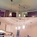 YOBO Lighting Vintage Glass Pendant Light with Hemp Rope