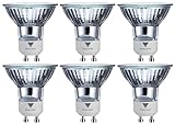 (Pack of 6) GU10 120V 50-Watt MR16 Halogen JDR-C