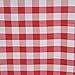 LTC LINENS 60 in. x 102 in. Red and White Checkered Rectangular Tablecloth - Red Gingham Table Cloth for 6 Feet Rectangle Table - Stain Resistant, Washable Fabric Plaid Table Cover for Picnic, Party