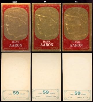 1965 Topps Embossed Baseball Card 59 Hank Aaron Of The Milwaukee Braves Exmt Condition At Amazon S Sports Collectibles Store