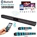 RONSHIN Bluetooth Speakers,Wireless Bluetooth Sound Bar Speaker System TV Home Theater Soundbar Subwoofer 4 Speak Driver Remote Control