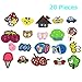 Trasfit 20 Pieces Iron on Patch Embroidered Applique DIY Decoration Patch Set Sew on Patch for Jeans, Clothing, Bags