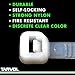 Tarvol Nylon Zip Ties (Pack of 100) 8 Inch with Self Locking Cable Ties (White)