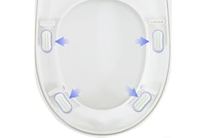 4Pcs Toilet Seat Bumpers Replacement Buffer Pads Anti Slip Bathroom Hardware Accessories White 5x1.7cm