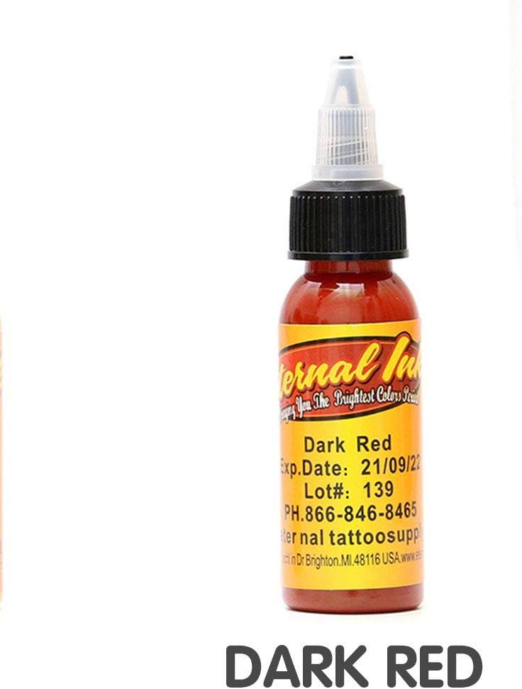 Tattoo Ink 30ML Professional Eternal Tattoo Ink DIY Monochrome Tattoo Pigment Practice Dark Red