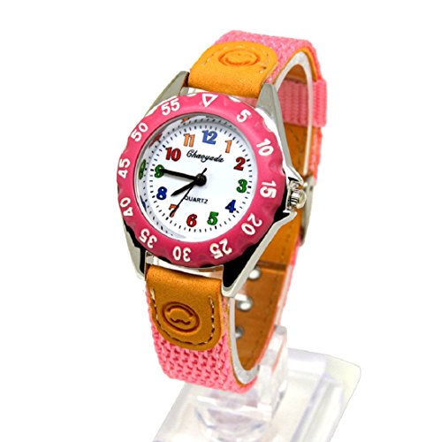 Kids My First Easy Reader Wrist Watch Boys Girls Waterproof Quartz Watch Time Teacher with Nylon Strap Gift for Toddler Little Childrens Kids My First Easy Reader Wrist Watch Boys Girls Waterproof Quartz Watch Time Teacher with Nylon Strap Gift for Toddler Little Childrens