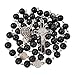TALISMAN4U Black Glass Rosary Beads CATHOLIC NECKLACE for Men Saint Benedict Medal & Cross Crucifix in Gift Box