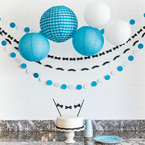 Bow Tie Party Decorations Paper Garlands 1 Long 14 Foot Strand, 50 Bow Ties per Strand