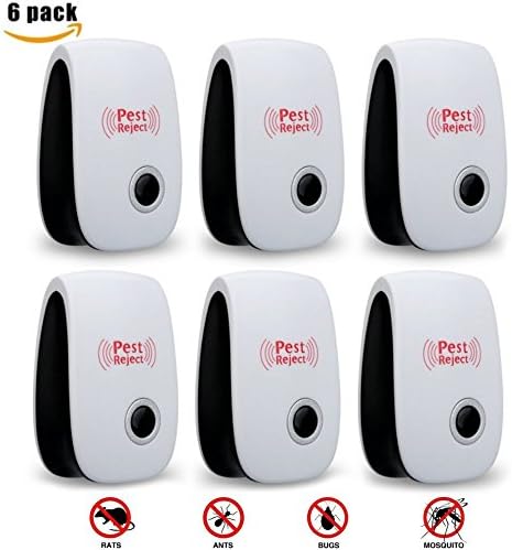 Ultrasonic Pest Repeller - Electronic Plug In indoor Pest Repeller for Insects Control - Mosquitoes, Mice, Spiders, Ants, Rats, Roaches, Bugs, Non-toxic Eco-Friendly, Human & Pet Safe