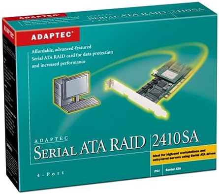 Adaptec 1961900-R 2410SA 4CH SATA RAID Controller Kit