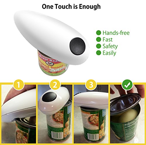 Electric Can Opener, Restaurant can opener, Smooth Edge Automatic Electric Can Opener! Chef's Best Choice - Thumbnail 2