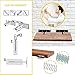 Floating Shelf Bracket Black Heavy Duty 6 Inch 4 Pack - Invisible Blind Hidden Steel Supports For Wood - Screws Wall Plugs Included - Best Space-Saving Design Ideas For Small Homes By FOREM