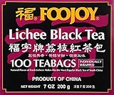 Foojoy Lichee Black Tea 100 Tea Bags - 7 Oz