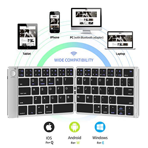 Samsers-Foldable-Bluetooth-Keyboard-Portable-Wireless-Keyboard-with-Stand-Holder-Rechargeable-Full-Size-Ultra-Slim-Folding-Keyboard-Compatible-iOS-Android-Windows-Smartphone-Tablet-Laptop-Silver