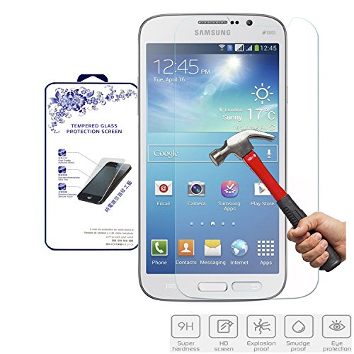 Nacodex Glass for Samsung Galaxy Mega 5.8 I9150 Duos I9152 Premium Real Tempered Glass Film Screen Protector [Guardian Series] 0.33mm 2.5d Border - ATT Verizon T-Mobile, Replacement