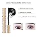 4D Silk Fiber Mascara with Contour Stick,Liquid Long Lasting Waterproof Mascara Black,Smudge Free Lengthening Eyelash For Hypoallergenic Sensitive Eyes,Highlighters Makeup
