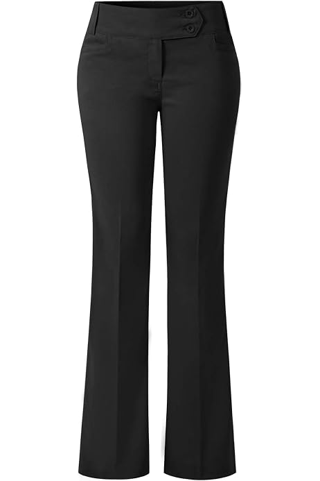 Comfy Stretchy Bootcut Trouser Pants 