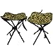 VanRolldex Portable Folding Stool Outdoor Square Lightweight Stool Camping Chair Camouflage for Fishing Hiking Picnic Mountaineering BBQ House