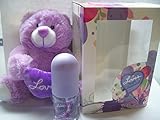 LOVE'S BABY SOFT Soft Jasmine Scent Cologne Mist & Teddy Bear GIFT in Box