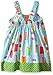 Bonnie Jean Girls; Poplin Sundress with Curly Ribbons