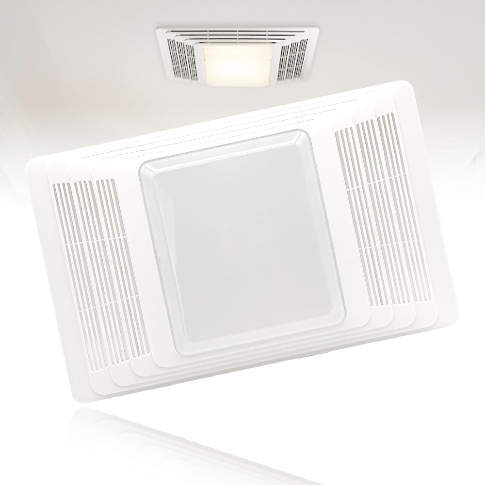 Photo 1 of Bathroom Fan Cover Grille and Lens Assembly Kit Compatible for Broan Nutone Exhaust Fan 655, 656, 657, 659, 695, HFL695, 696 Bathroom Vent Cover .Replace# S97013662, 97013662.?6.8 in x 10.6 in?
