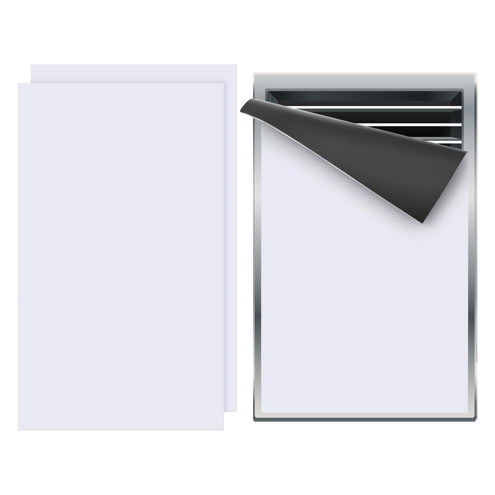 Photo 1 of PATIKIL 16"x9.5" Magnetic Vent Cover, 2 Pack Floor Wall Air Registers Cover High Strength Magnetic Vent Blocker for Home RV HVAC Fireplace Furnace, White
