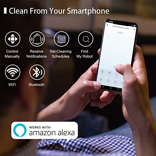 Pureatic V2S Robot Vacuum Cleaner with Smart Mapping, Dual Remote and