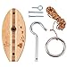 Tiki Toss Hook and Ring Toss Game for Adults & Kids - Surfboard Edition - Short Board with String and Hooks to Play Indoor and Outdoor Games, Easter Basket Stuffers Gifts