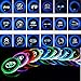 ATlife LED Car Logo Cup Holder Pad Waterproof Bottle Drinks Coaster Built-in Light 7 Colors Changing USB Charging Mat Auto LED Cup Mat Car Atmosphere Lamp 2PCS (for NIS-san)
