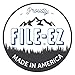 FILE-EZ Two-Pocket Folders, Purple, 25-Pack, Textured Paper, Letter Size (EZ-32545)