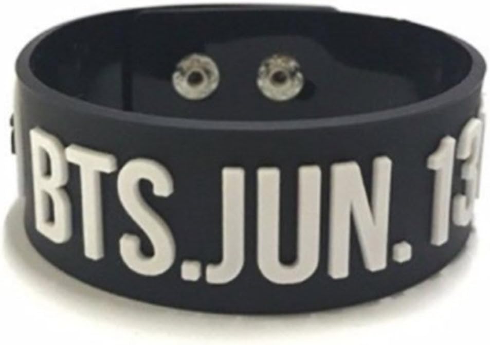 Bracelet for BTS Fans Bangtan Boys Birthday Silicone Bracelet Wristband Bangle