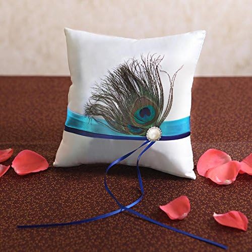 Wedding Accessories Peacock Feather Ring Pillow Wedding Decoration Wedding Supplies Event & Party Supplies
