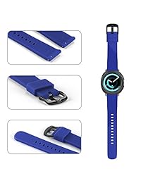 ANCOOL Compatible Ticwatch E correas para mujeres 0.787 in de ancho correa de silicona de repuesto para reloj Ticwatch E Samsung Gear Sport Galaxy Watch 1.654 in, S