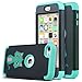 ULAK iPod Touch 7th Generation Case, iPod Touch 6 Case, Heavy Duty Shockproof High Impact Protective Case with Dual Layer Soft Silicone + Hard PC for Apple iPod Touch 7/6/5, Mint Green Cat