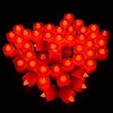 Flameless LED Tealight Candles Unscented LED Candles, Battery Power Flameless Candles 24 Packs, Smoke-free, Wind-proof, Best Decoration for Tables, Rooms