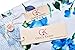 White with Blue Flower Halter Pin Up Swing Ball Dress for Women(S)