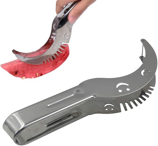 Amazon スイカ スライサー ステンレス製 製菓道具 フルーツカッター 果物抜き 夏 便利グッズ スイカカッター キッチンツーアクセサリー スイカ専用 ステンレス鋼スイカのスライサー 笑顔 ルーツ 果物抜き キッチン便利グッズ スライサー カッター オンライン通販