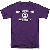 Northwestern University Official Circle Logo Unisex Adult T-Shirt, Circle Logo, X-Large