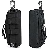 Peminkoo Tactical MOLLE Glasses Case Shockproof Protective Box Portable Eyeglasses Cases Eyewear With Belt Clip