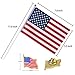 Bassion 20 PCS American Flag Lapel Pin Waving for Veterans Independence Memorial Day 4th of July Decor USA Flag Pins Accessaries