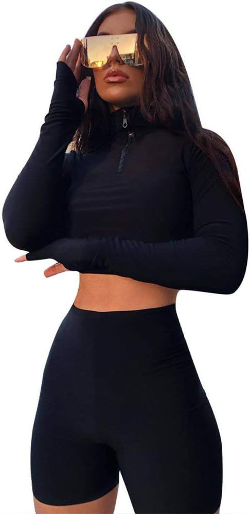 2Pcs Ladies Tracksuit Casual Sportswear Long Sleeve Crop Tops + Long Pants Sets Suit Women's Sport Lounge Wear Running Workout Gym Sweatshirt Pullover Jumper Outfit