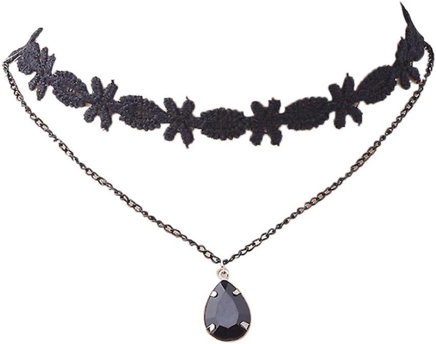 Start Girls Women Chokers + Gold Chain Necklace Collar Couble Jewelry