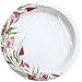 Nicole Home Collection Round Plate-10 | Pink Floral Collection | Pack of 24 Paper Plate, 10 inch,77010