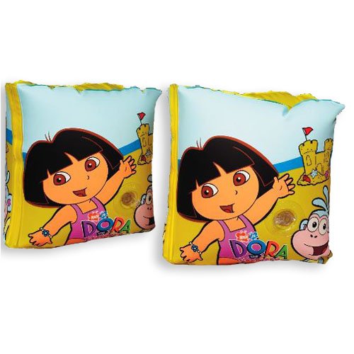 Nick Jr. Dora the Explorer Inflatable Swim Bands & Inflatable Beach Ball Sold As a Set