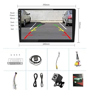 CAMECHO 10 Pollice Android Autoradio GPS Navi 2 Din Bluetooth Autoradio Touch Screen WIFI FM Ricevitore Mobile Mirror… - immagine 8