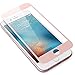 Amuoc HD Ballistic Glass Screen Protector for iPhone 6/6S, 2 Pack,Rose Gold